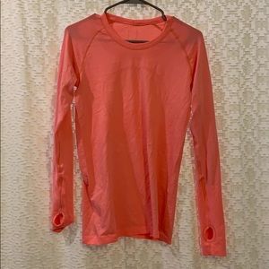 Lululemon pink swiftly tech long sleeve size 8